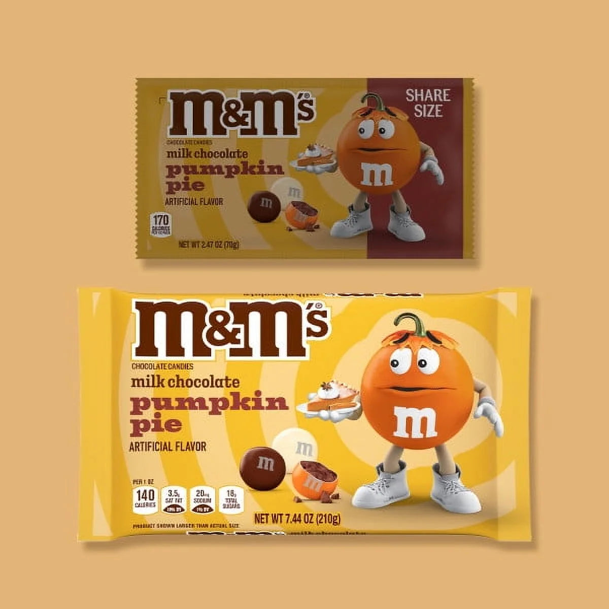 Pumpkin Pie Milk Chocolate Candy - 7.44 Oz Bag