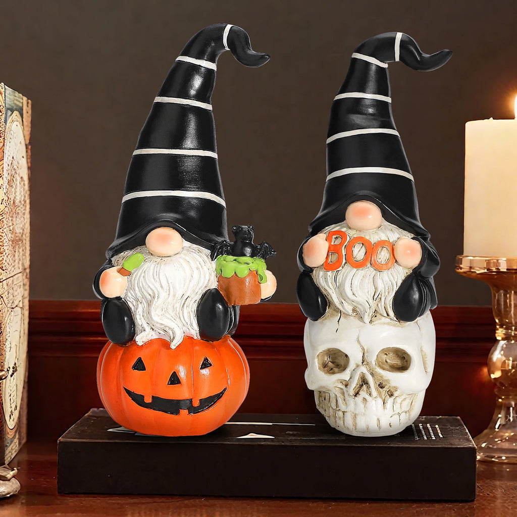 Adorable 2-Pack Halloween Gnomes - Perfect Indoor Decorations & Unique Halloween Gifts!