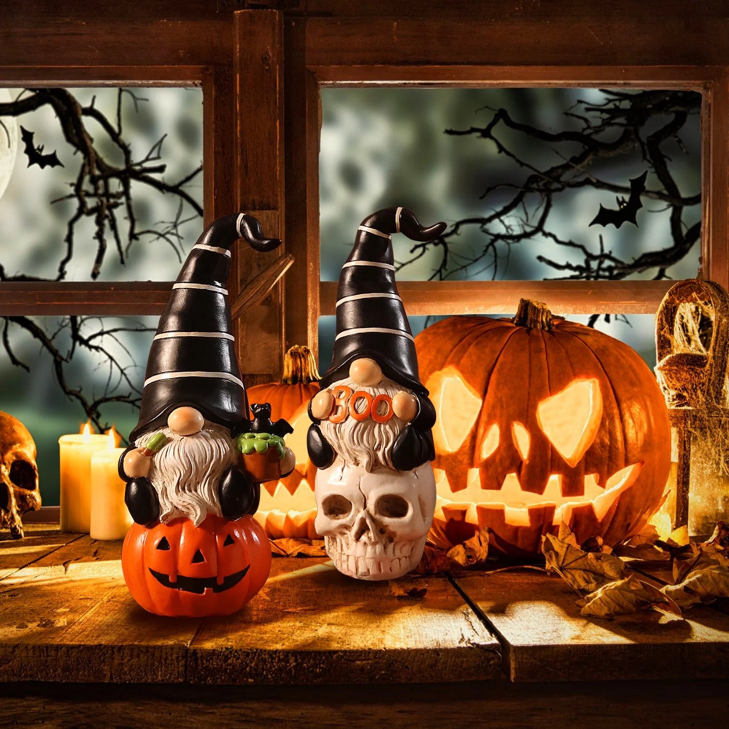 Adorable 2-Pack Halloween Gnomes - Perfect Indoor Decorations & Unique Halloween Gifts!
